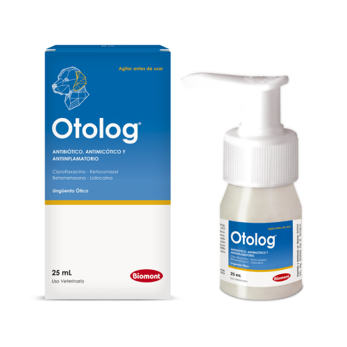 Otolog Limpiador 25 ml para la limpieza de oídos en perros y gatos vista 1